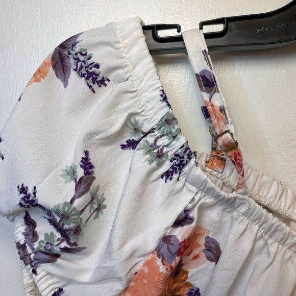 Mileage White floral off the shoulder top - Picture 6 of 9